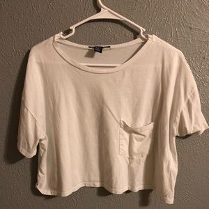 White cropped t-shirt